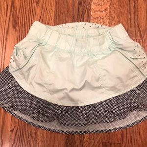 Lululemon mint black skirt tennis 4